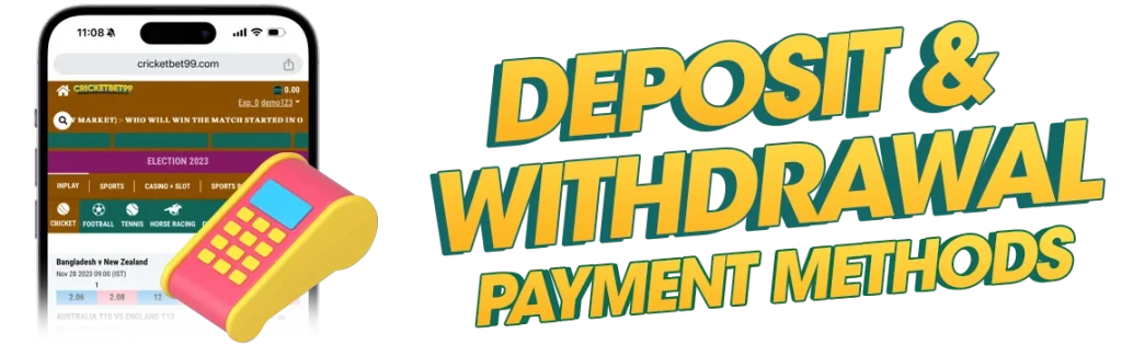 deposit and withdrawal payment methods - cricbet999